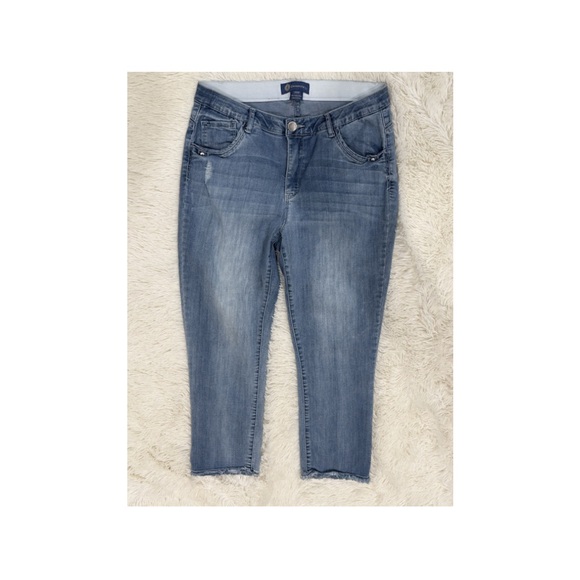 Democracy Denim - Democracy Women's Light Blue Ankle Crop Jeans - Sz 14W - EUC